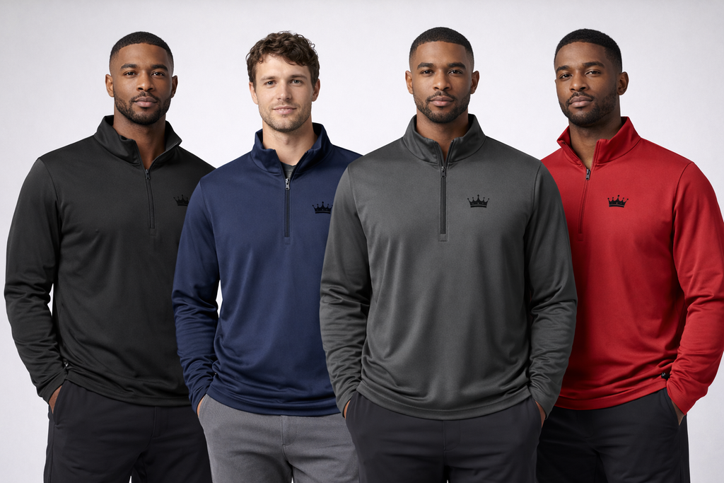 Crown Mark Lightweight Quarter-zip Pullover