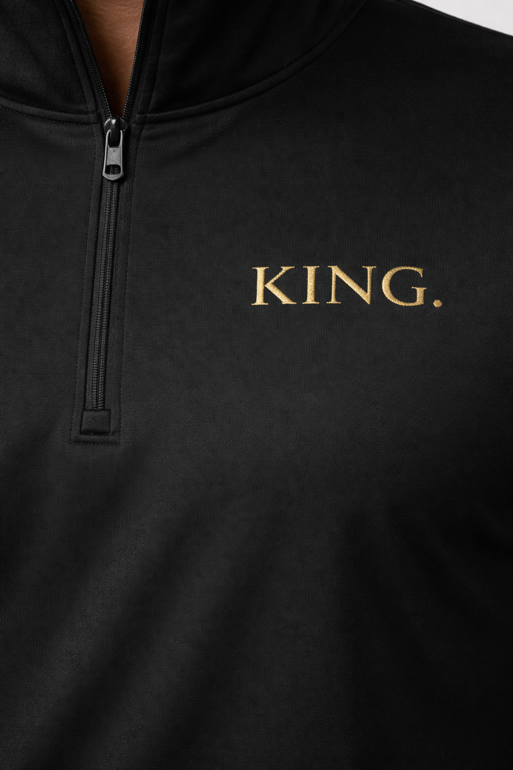 KING. Minimalist Luxe Lightweight Quarter-Zip Pullover