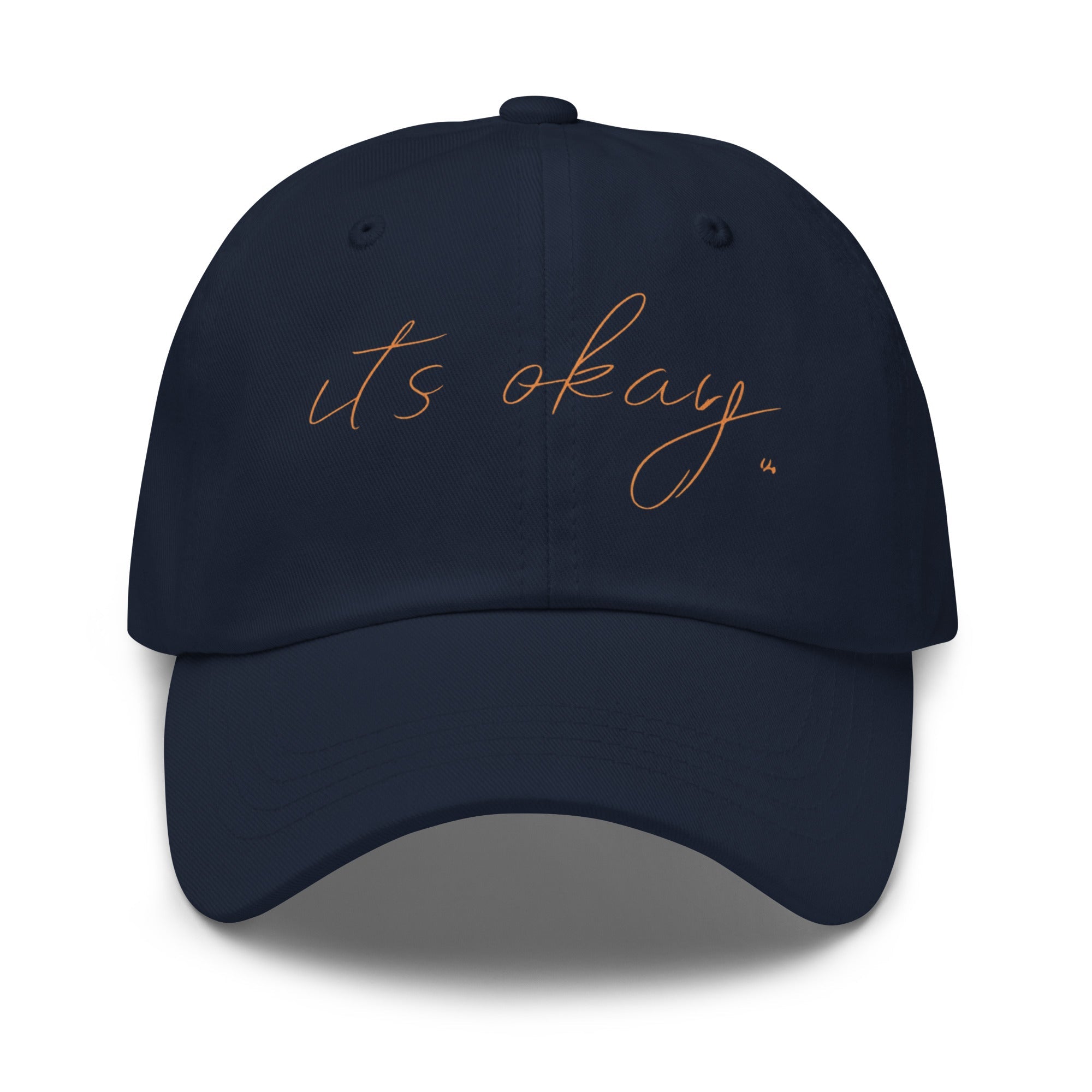 “it’s okay.” Minimalist Dad Hat – Soft Printed Affirmation Cap