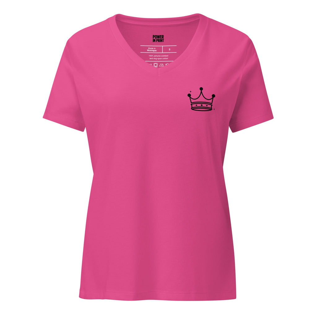 Don’t Tilt Your Crown Sis™ | Women’s Relaxed V-Neck Tee