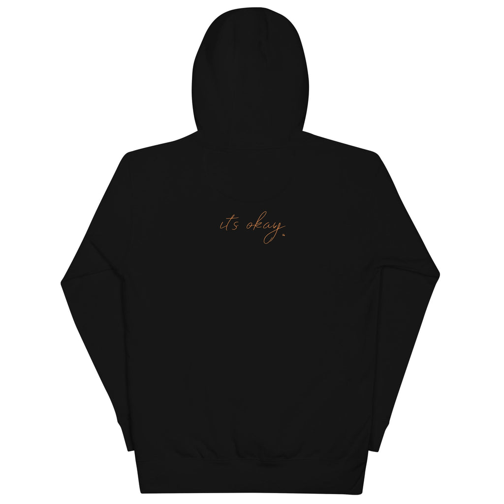 Feeling My Feelings Hoodie – Minimalist Comfort Hoodie with “It’s Okay.” Sleeve Detail | Unisex Hoodie