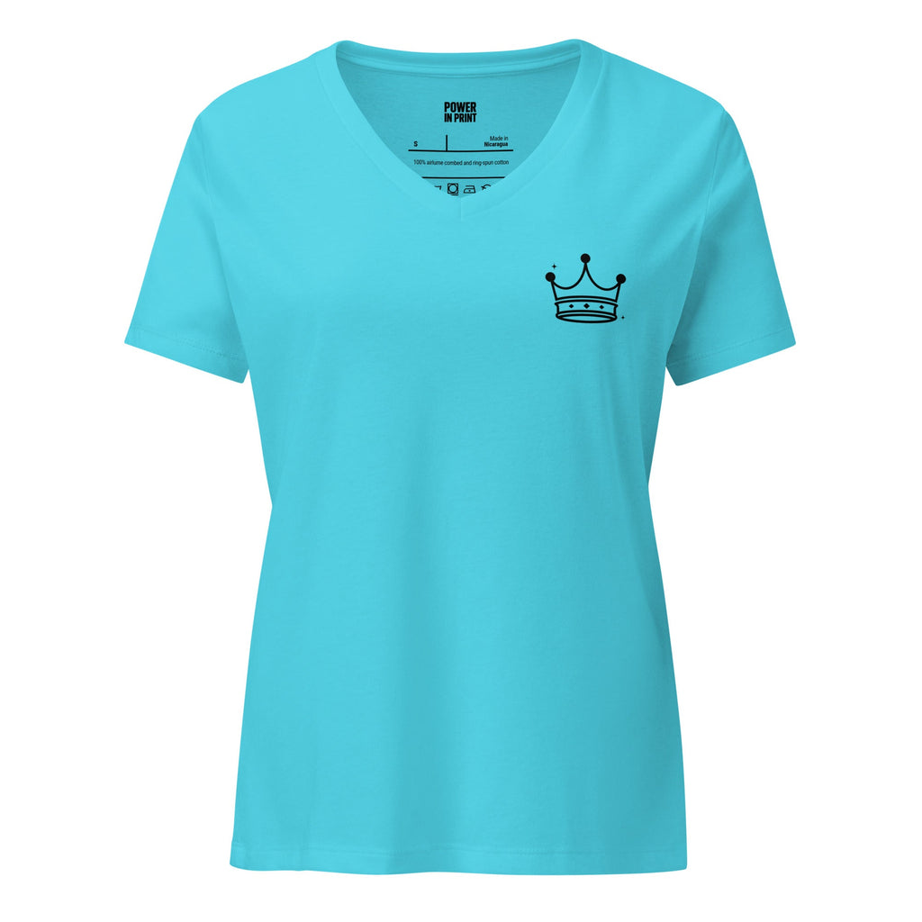 Don’t Tilt Your Crown Sis™ | Women’s Relaxed V-Neck Tee