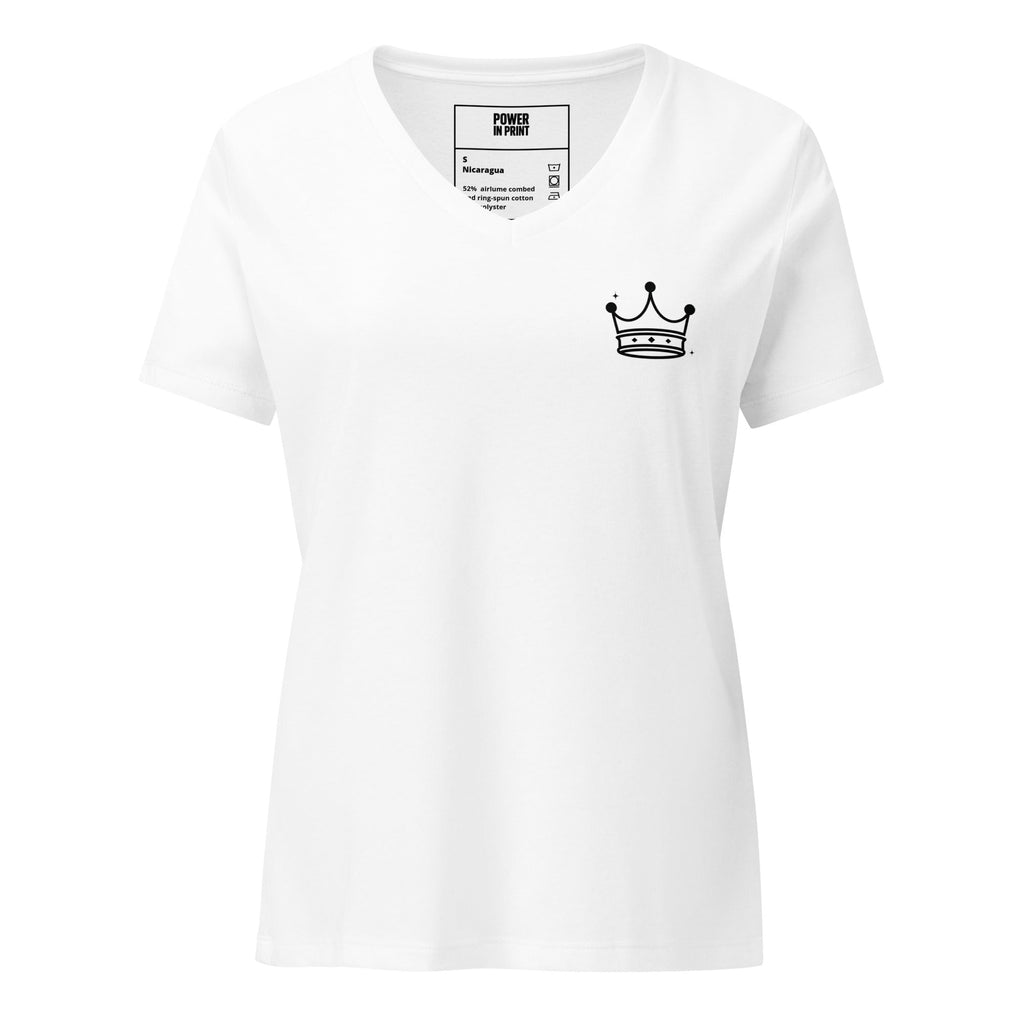 Don’t Tilt Your Crown Sis™ | Women’s Relaxed V-Neck Tee