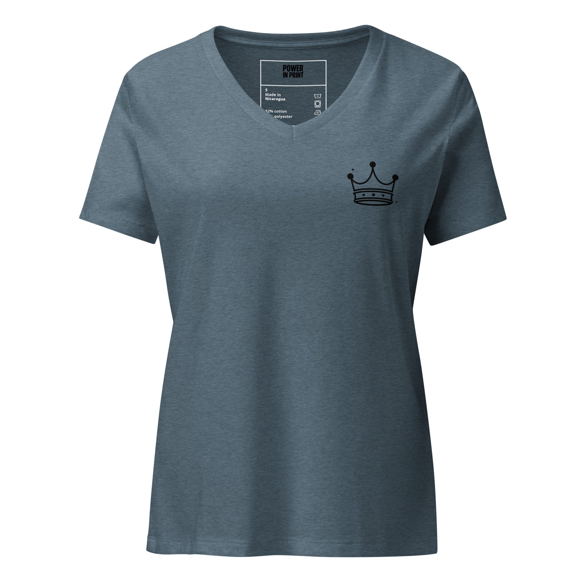 Don’t Tilt Your Crown Sis™ | Women’s Relaxed V-Neck Tee