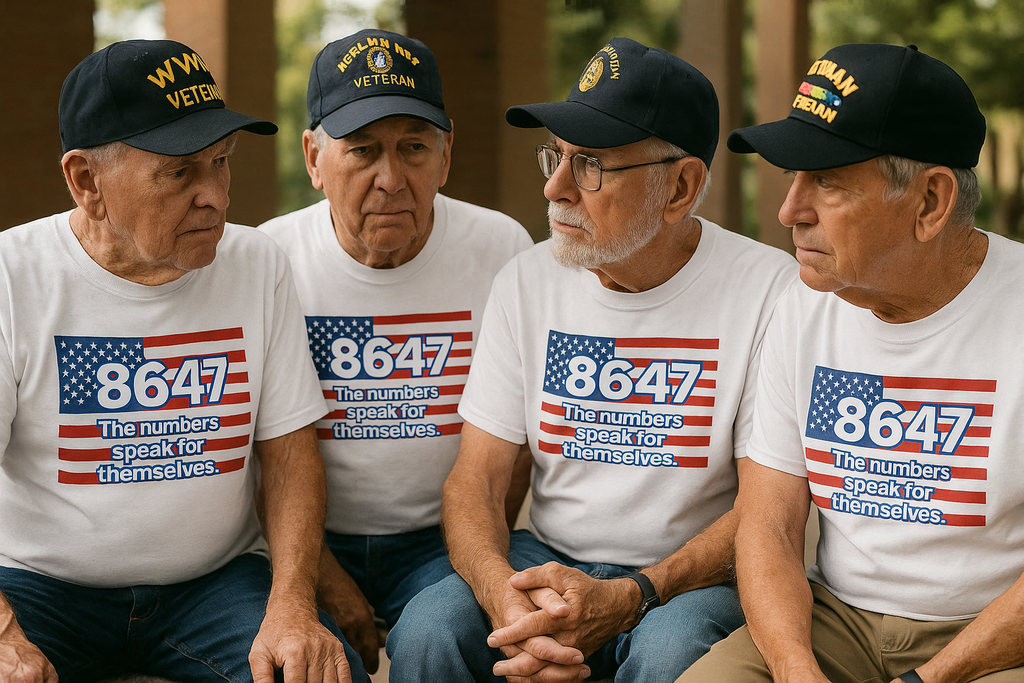 8647 White Tee —  USA Edition