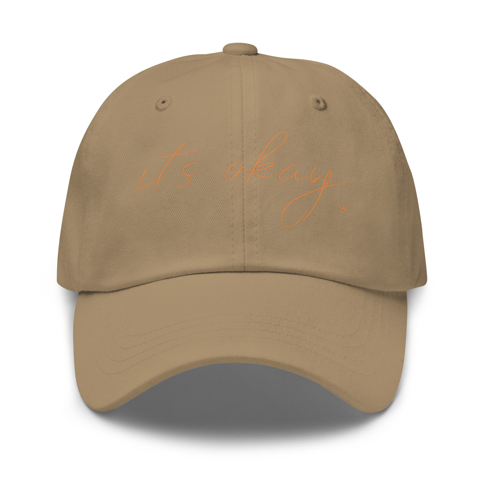 “it’s okay.” Minimalist Dad Hat – Soft Printed Affirmation Cap