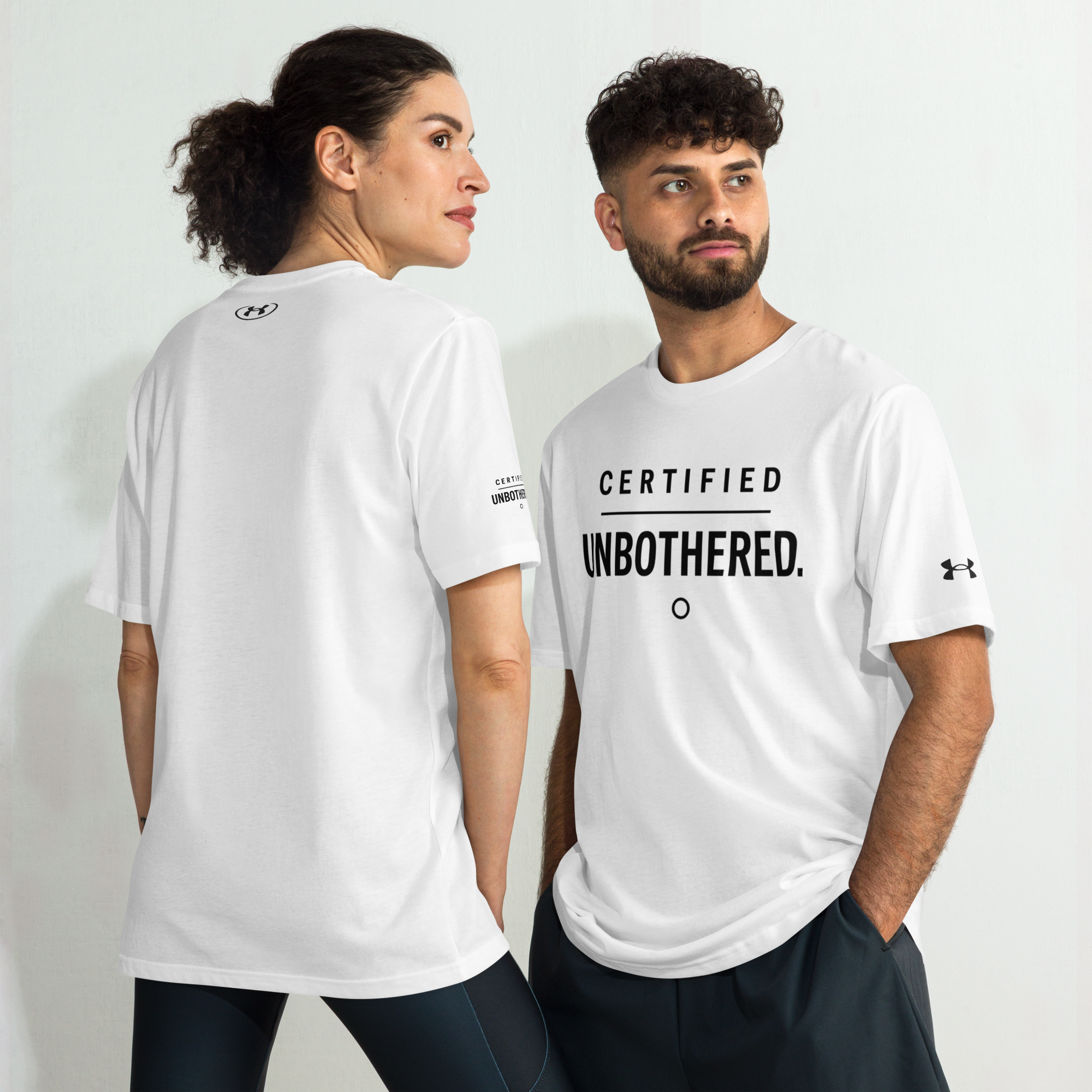 Certified Unbothered. Unisex Under ArmourⓇ athletic t-shirt