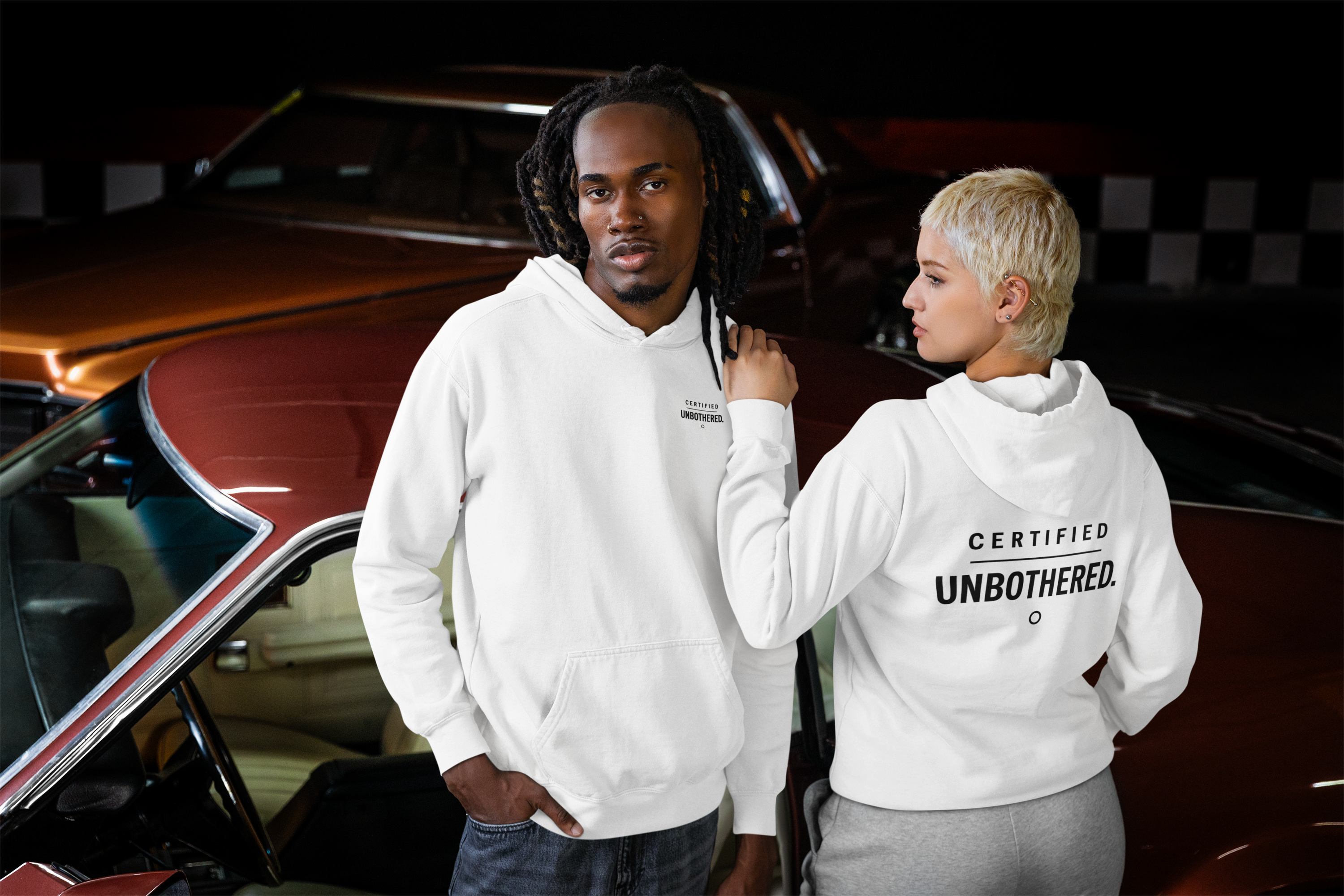 CERTIFIED UNBOTHERED. Oversized Hoodie